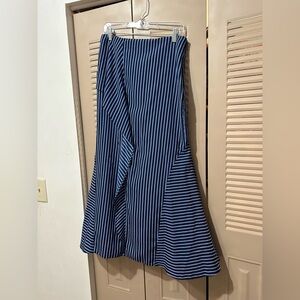 Banana Republic Navy Striped Skirt- size 4